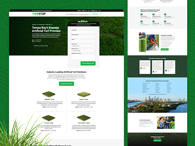 Landing Page // TurfStop By Paver Supply Warehouse branding design graphic design ui ux web design