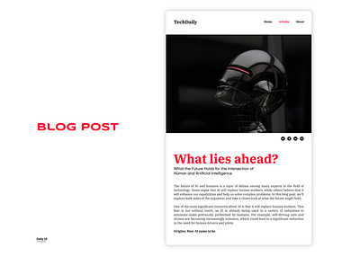 Blog Post dailyui design ui uichallenge