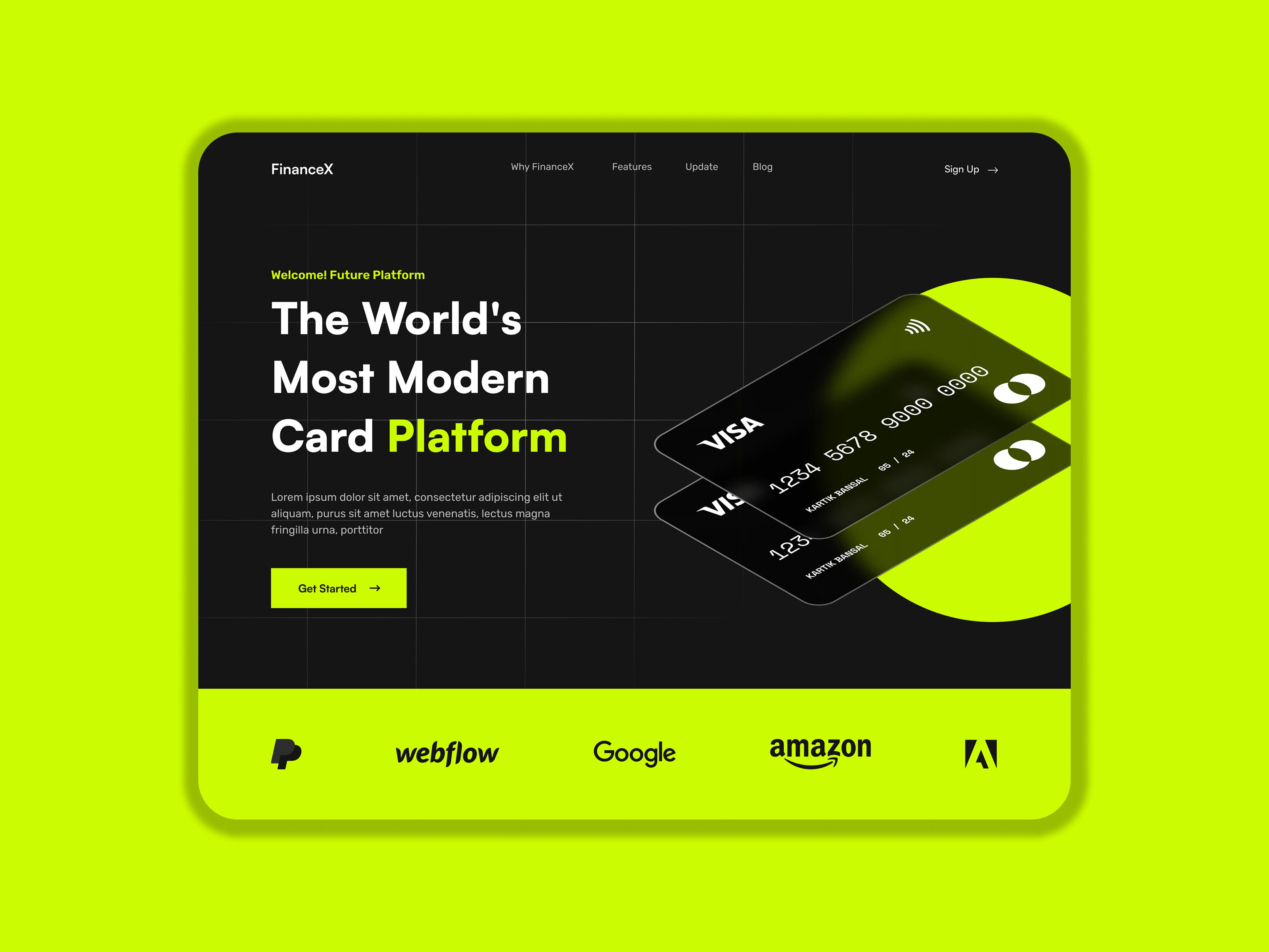 Card Payment Landing Page UI — Fintech Startup Website Design bankingwebsite cardplatform cleanui darkmodeui dribbble figmadesign financialdashboard fintech fintechui landingpagedesign modernui paymentapp productdesign saaslandingpage uidesign userexperience userinterface uxdesign webdesign websiteui