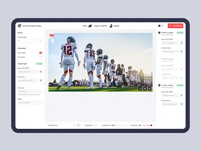 LIGR - Stream clean interface simple ui white