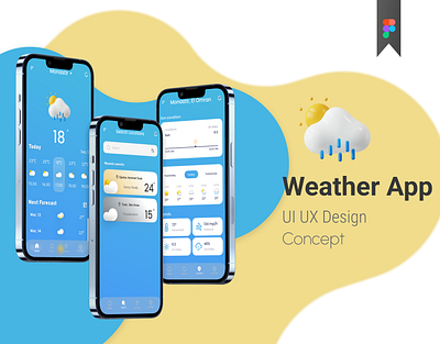 Weather app Design design graphic design ui ux