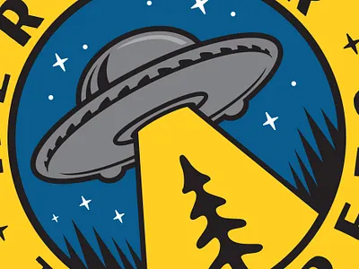 UFO Sticker branding design graphic design illustration logo vectorart