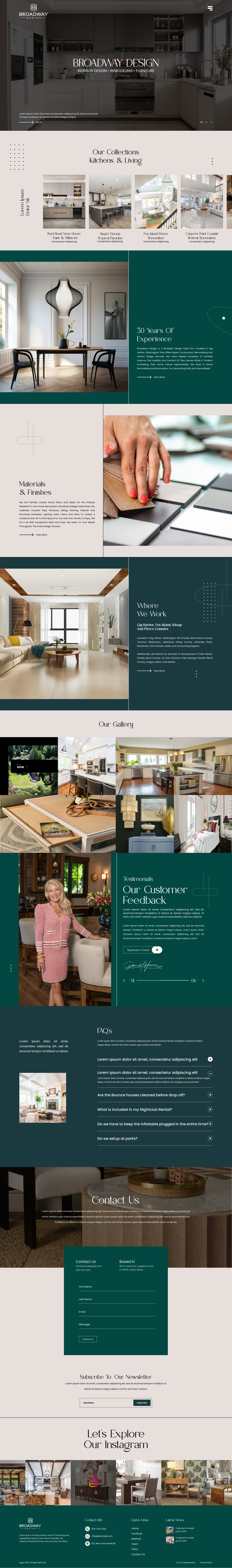 Premium Interior Design Web UI adobe xd figma ui user experience user interface ux website