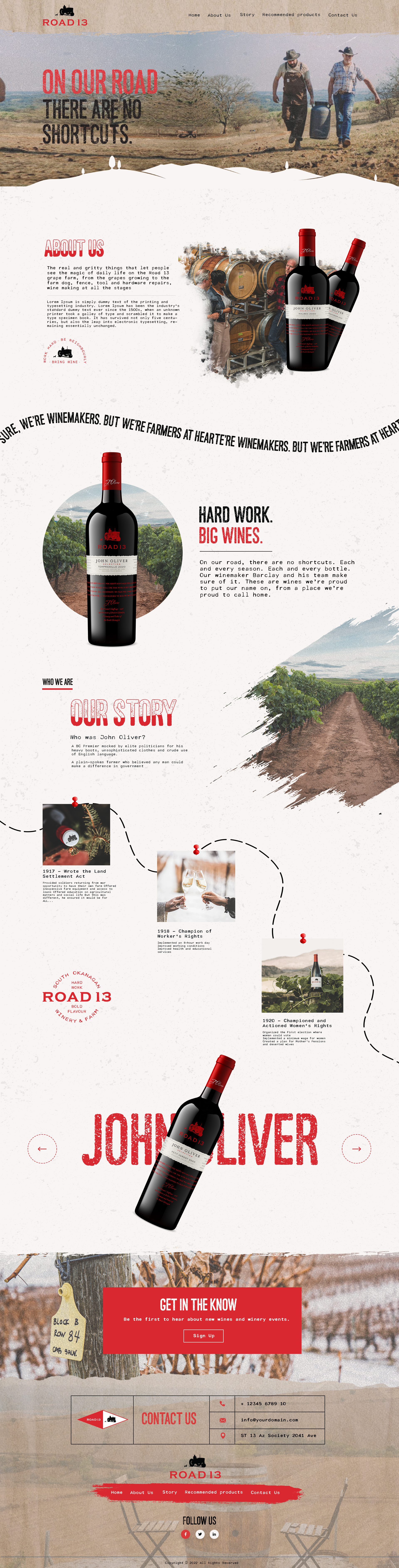 Example of Minimal Website UI