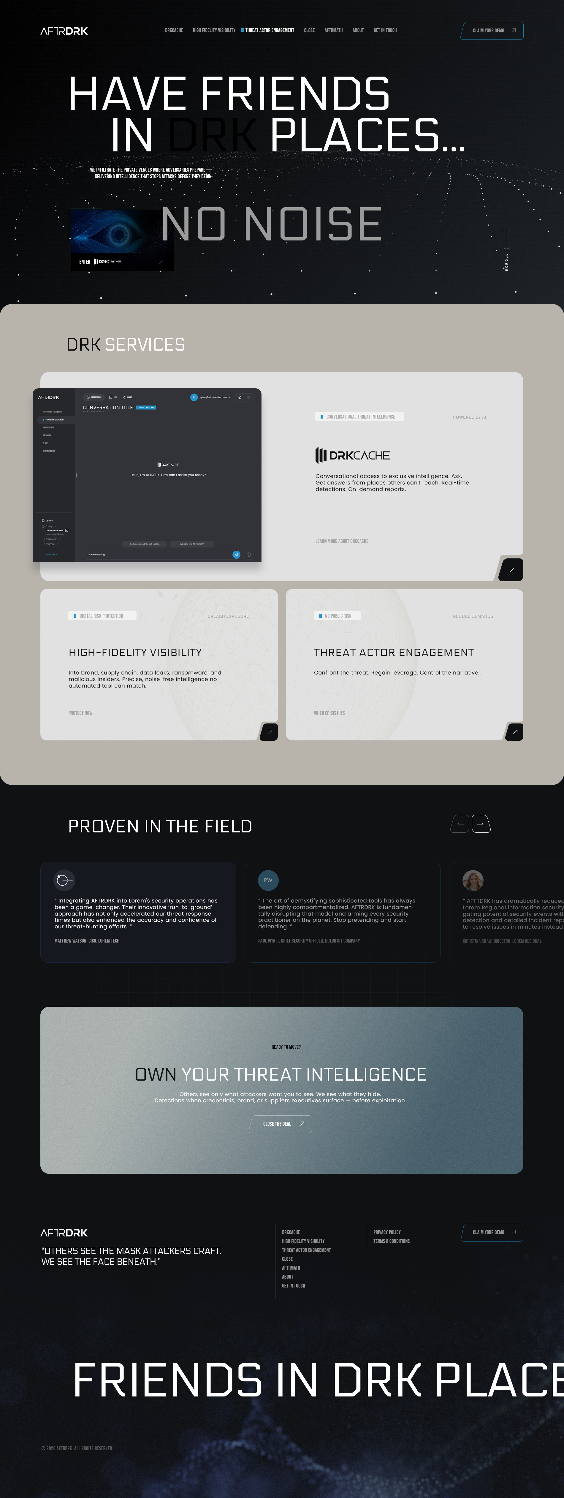 Example of Landing/Home Page Design