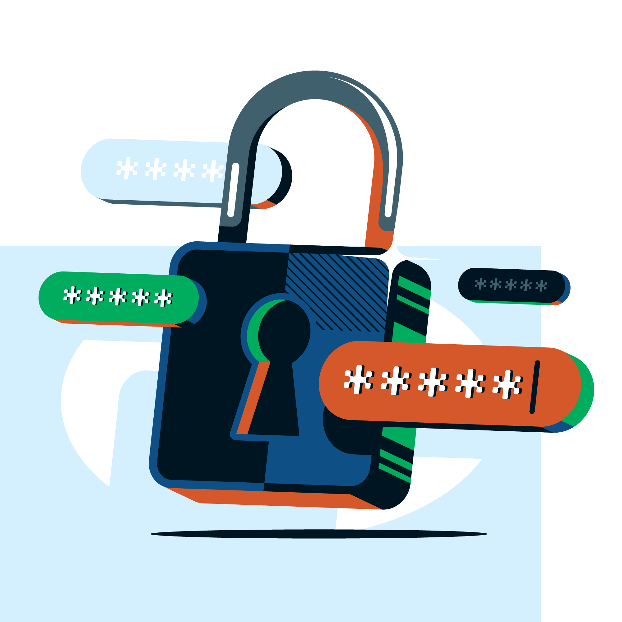 Why antivirus add-ons aren't worth it (Which? Tech) illustration lock password safe tech