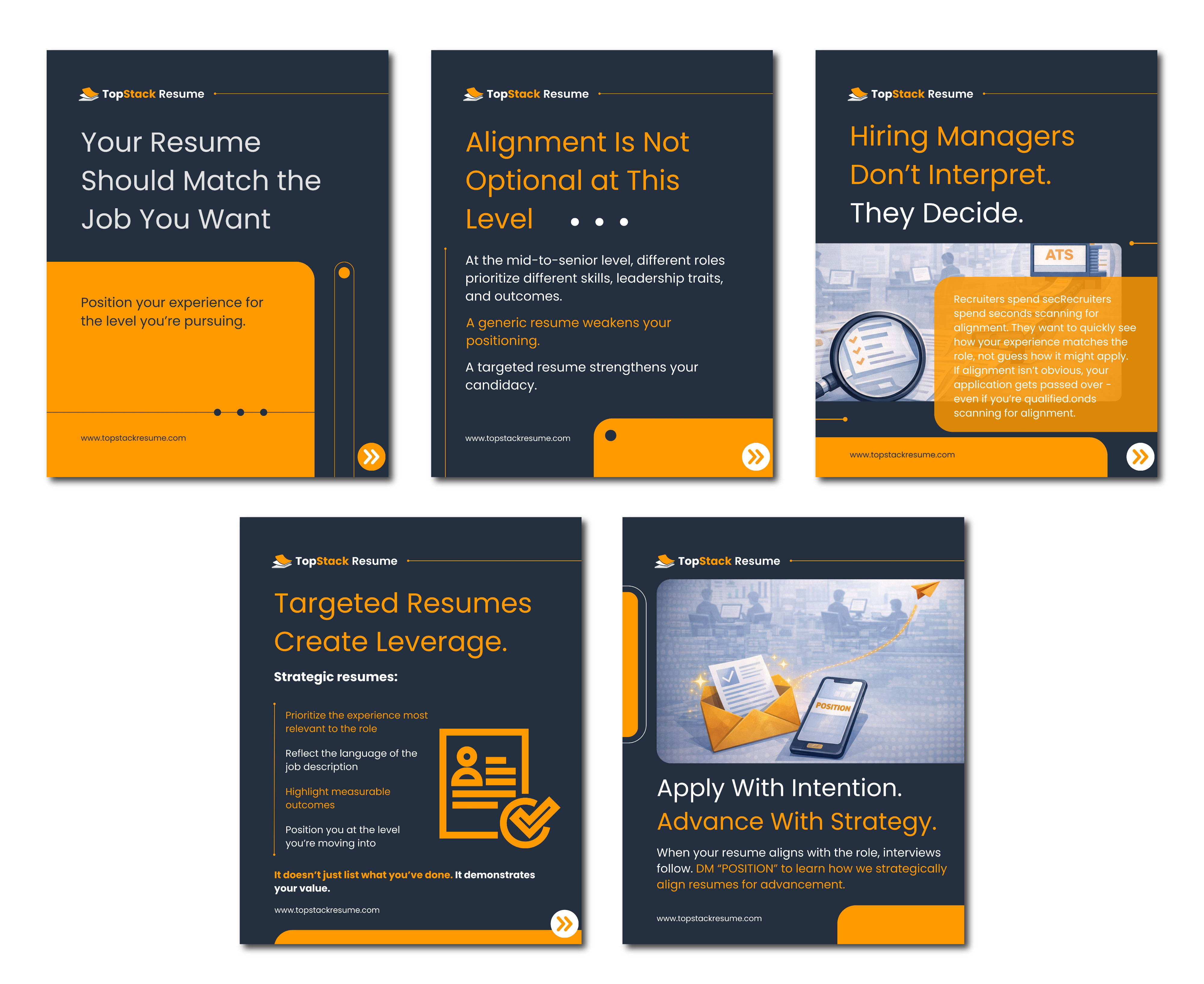 TopStack Resume: The Carousel of Advancement 🚀 branding carousal corporate identity ki marketing social media graphics