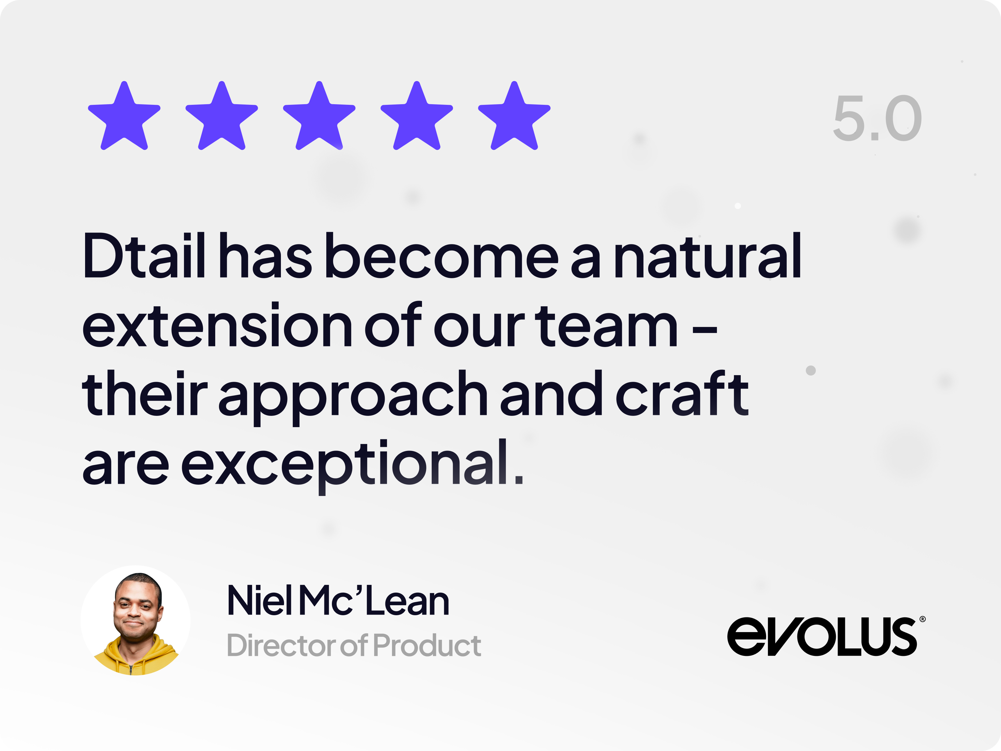 Example of Why teams stick with us