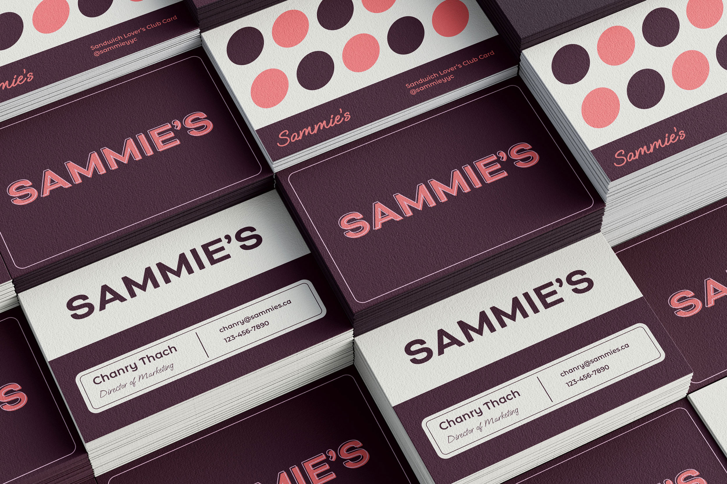 Sammie's • Brand & Visual Identity brand identity branding cafe design graphic design illustration logo vector