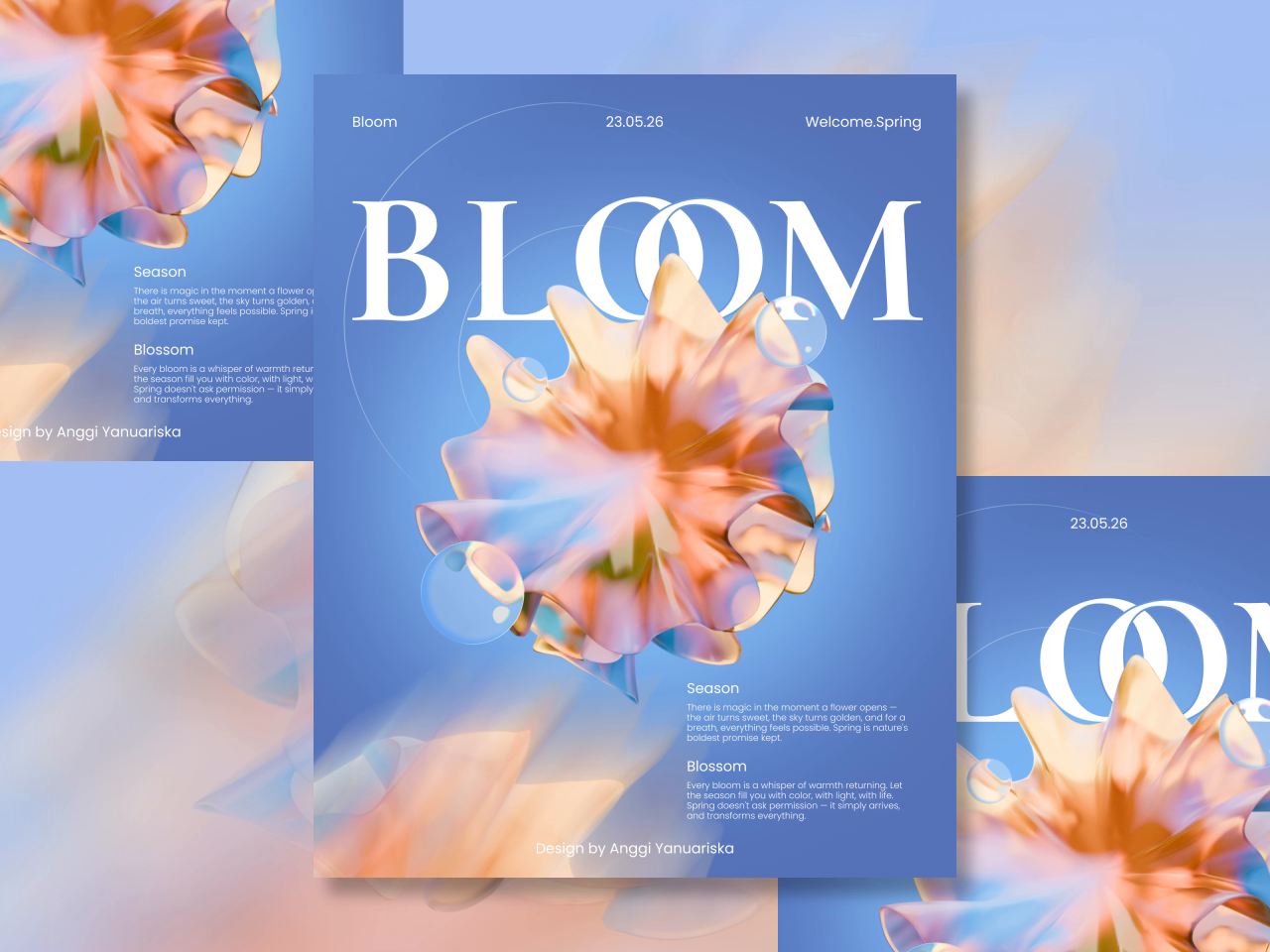 "Bloom"  Surreal Narrative 3D Poster Design