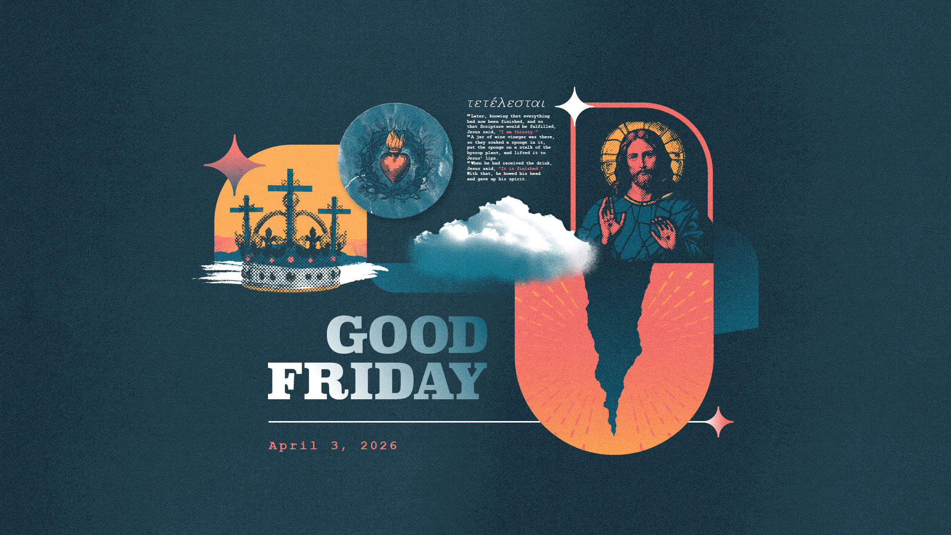Example of easter weekend church graphics