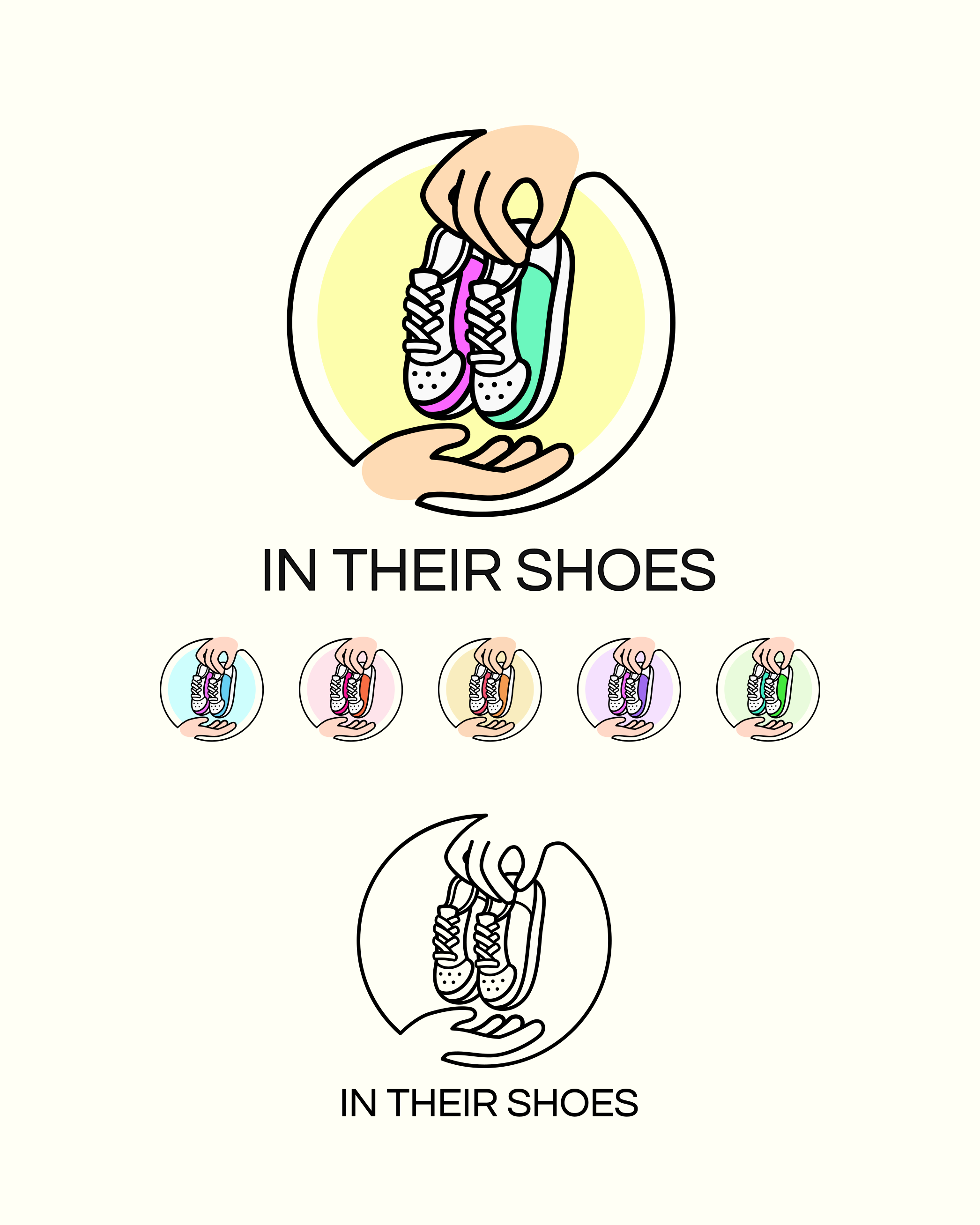 Logo Design for In Their Shoes branding charity commission design freelance work graphic design graphic designer logo logo design logo design branding logo designer vector