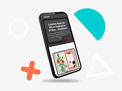 Pixite Website graphic design web design
