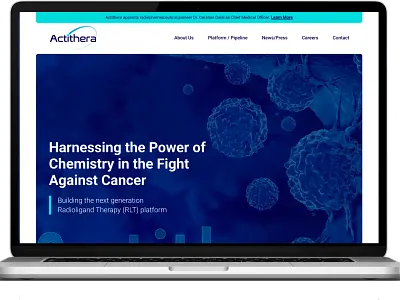 Biotech Startup Website Design biopharma biot biotech branding logo web design
