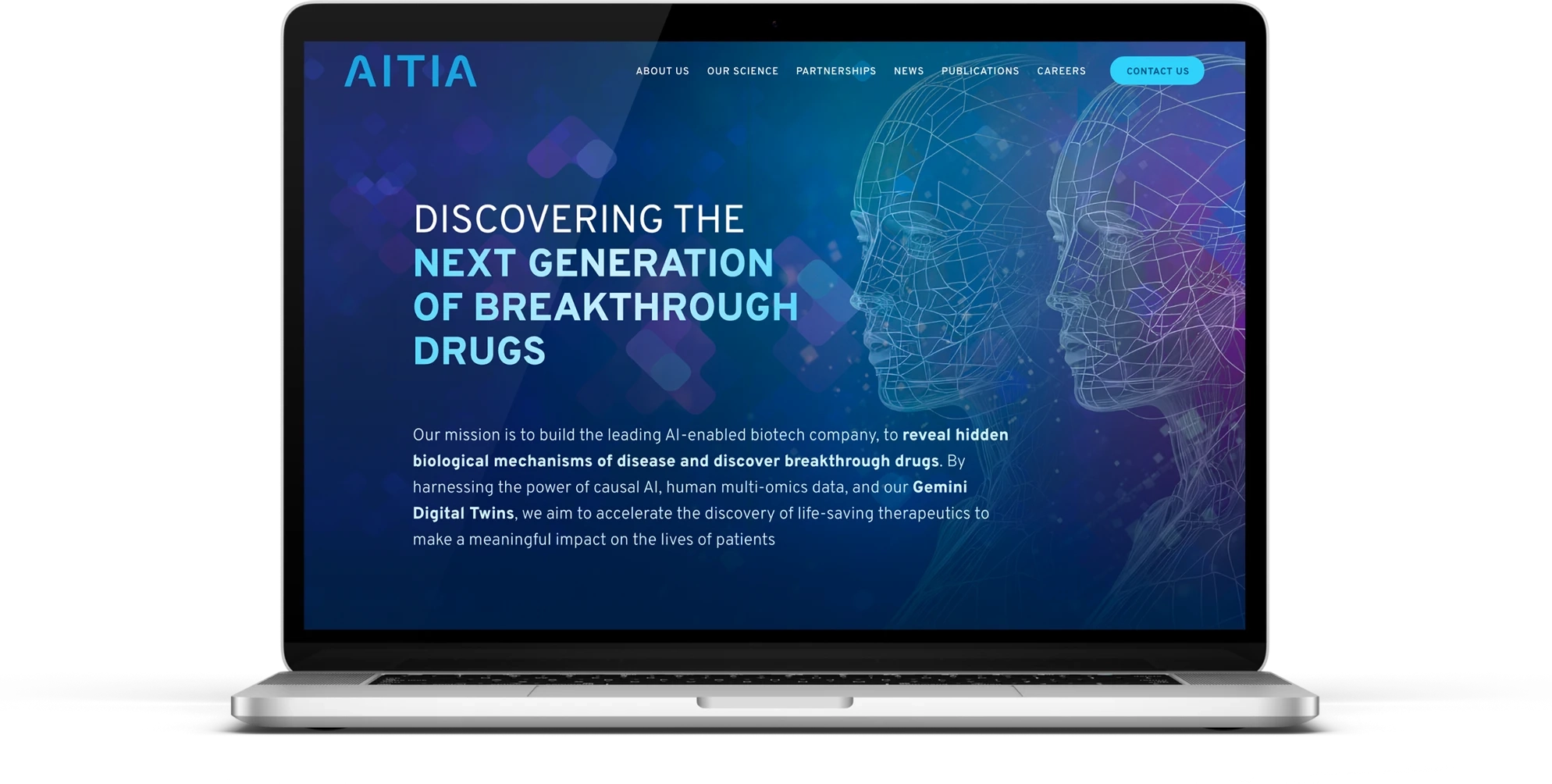 Web design for Boston based growing drug discovery company