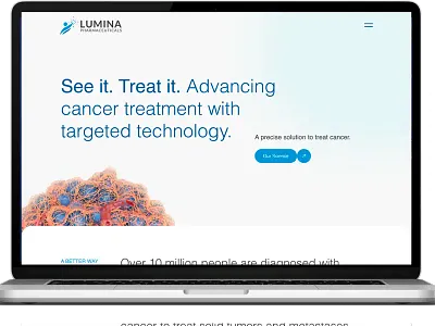 Website design for a Boston-based biotech company