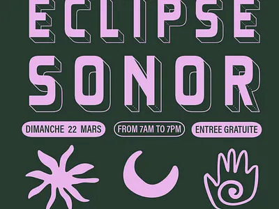 Eclipse Sonor — Event Poster animation branding graphic design motion graphics socia