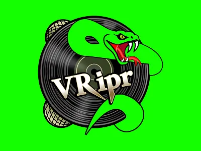 VRipr logo :: WIP audacity illustration shunte88 vector vinyl rippage viper viper vinyl ripper vripr