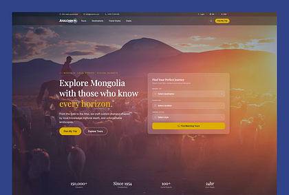 Travel Experience Platform | Homepage Design