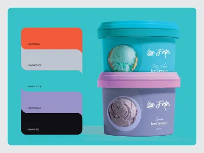 Fete - Packaging design ads design box design box label design box packaging brand identity brand sign branding graphic design ice cream branding ice cream label ice cream packaging label label design logo meta ads packaging packaging design packagingdesign social media ads visual design