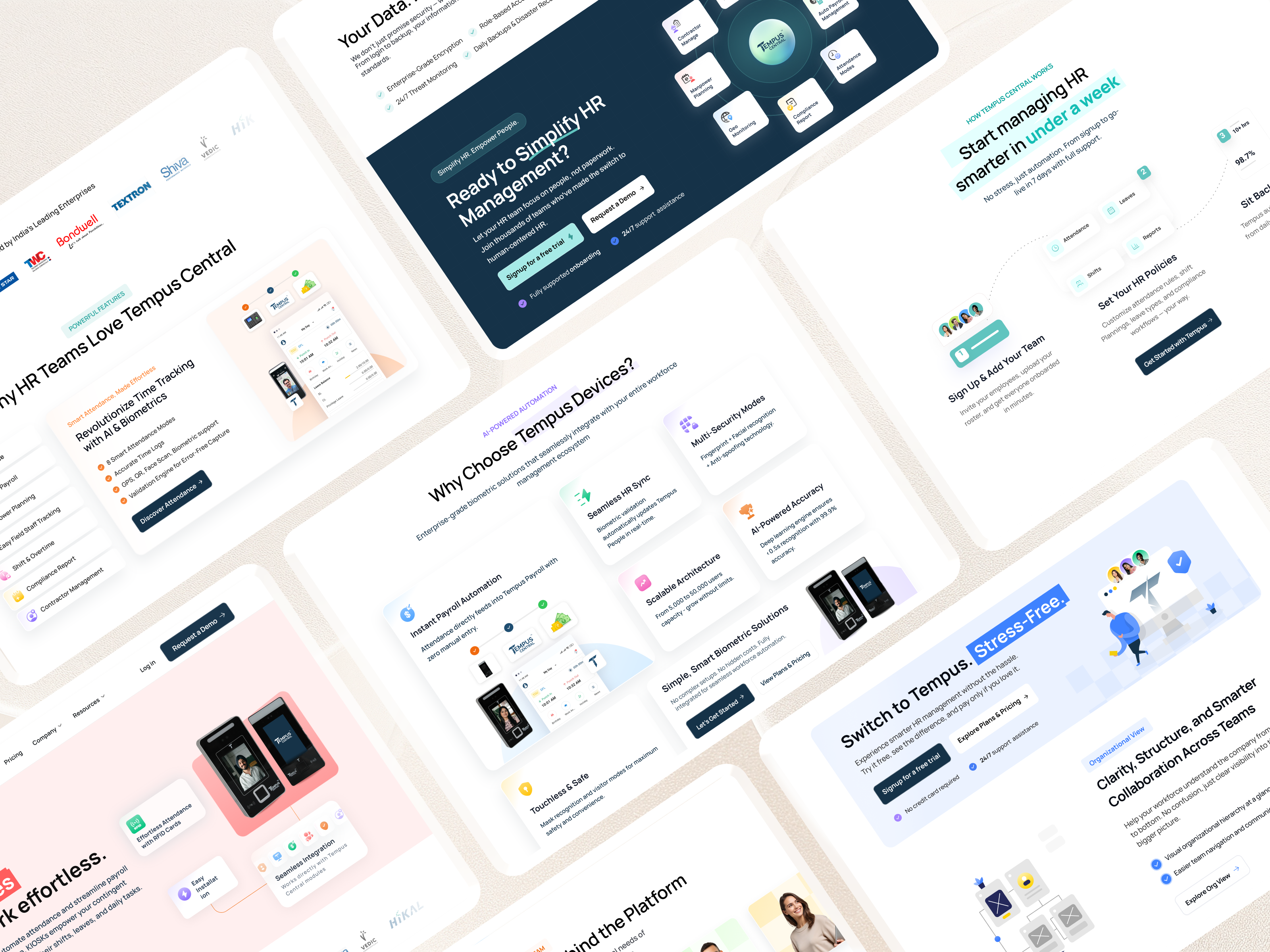 Example of Saas Landing Page Design