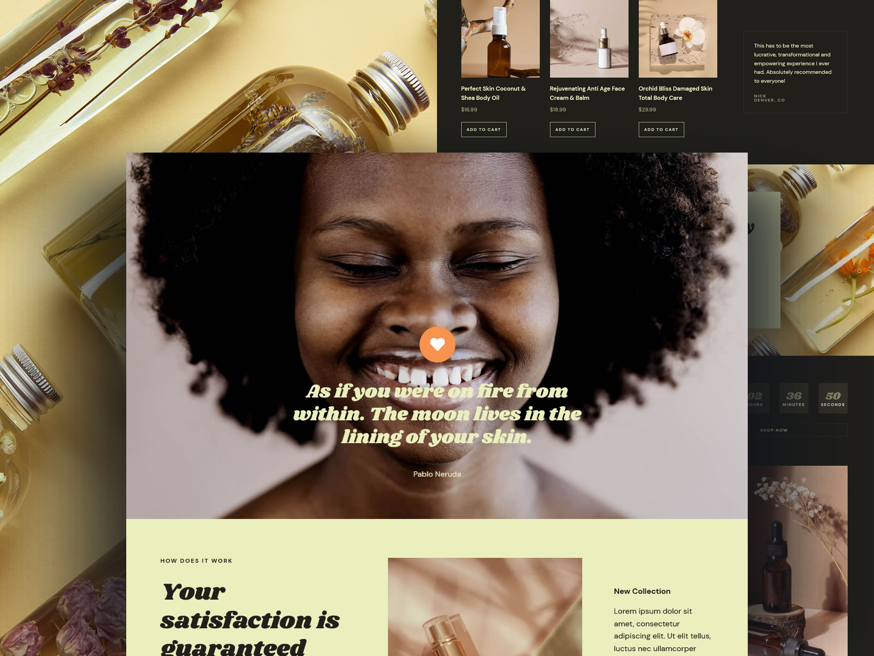 Cosmetics Makeup & Beauty Products Online Store Website Template