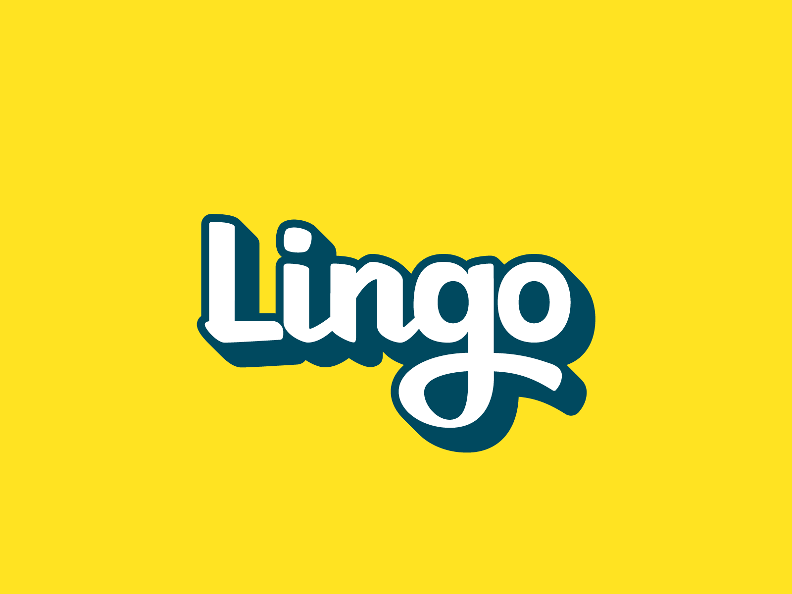 Lingo Lettering Logo for Language Learning App