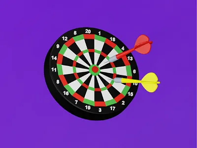 Dart 🎯 aim art dart dartboard design focus goal graphic icon illustration target ui