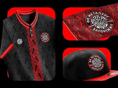FC Metallurg Branding Pack apparel branding flag football tshirt geometric geometry jersey merch monogram ornament pattern snapback soccer