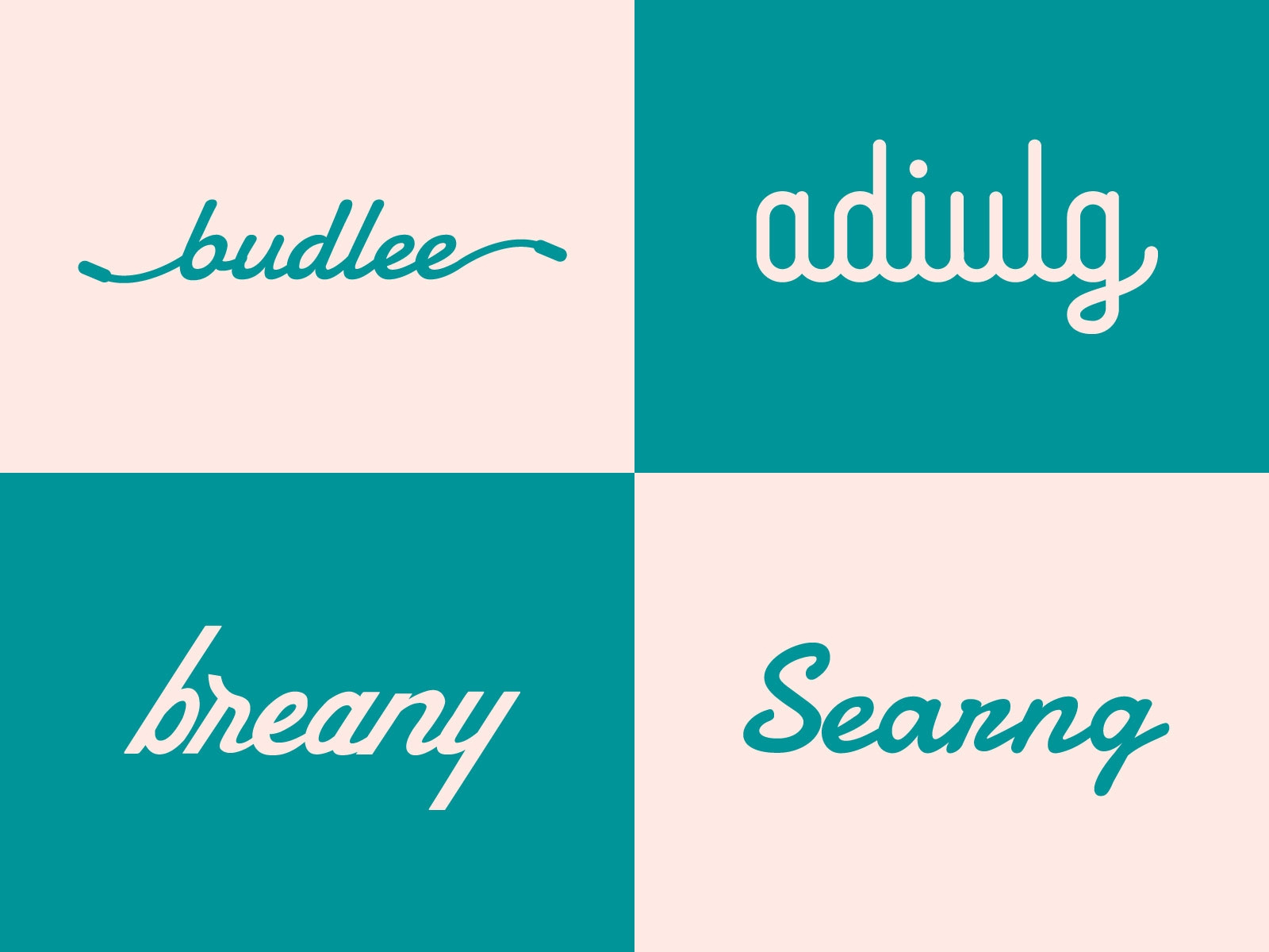 Example of Custom Wordmark Logo & Typography Brand