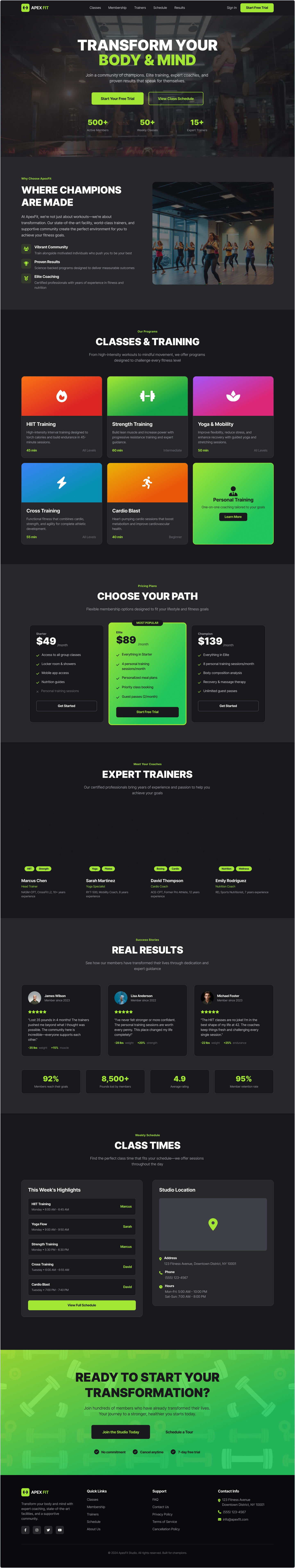 Example of Webflow Landing Page