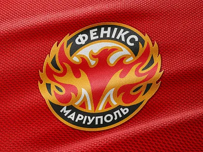 Phoenix Football Club Logo bird creature emblem fenix fire flame football logo mariupol myth mythical phoenix sport design