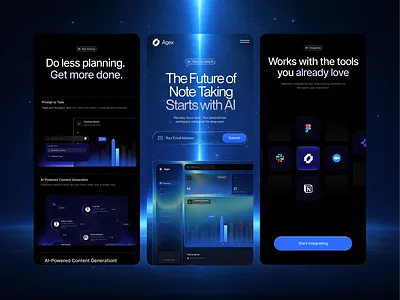 AI Notes Mobile App 3d animation app app design branding design figma graphic design illustration logo mobile app motion graphics ui uiux ux web design
