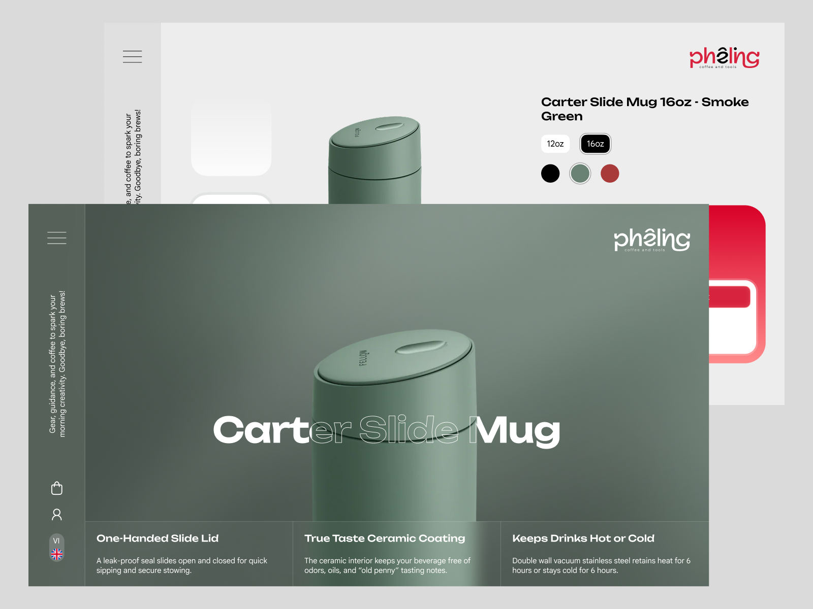 E-commerce Product Page Design cleanui coffeeculture ecommerce landingpage minimalism productpage uidesign uiux webdesign