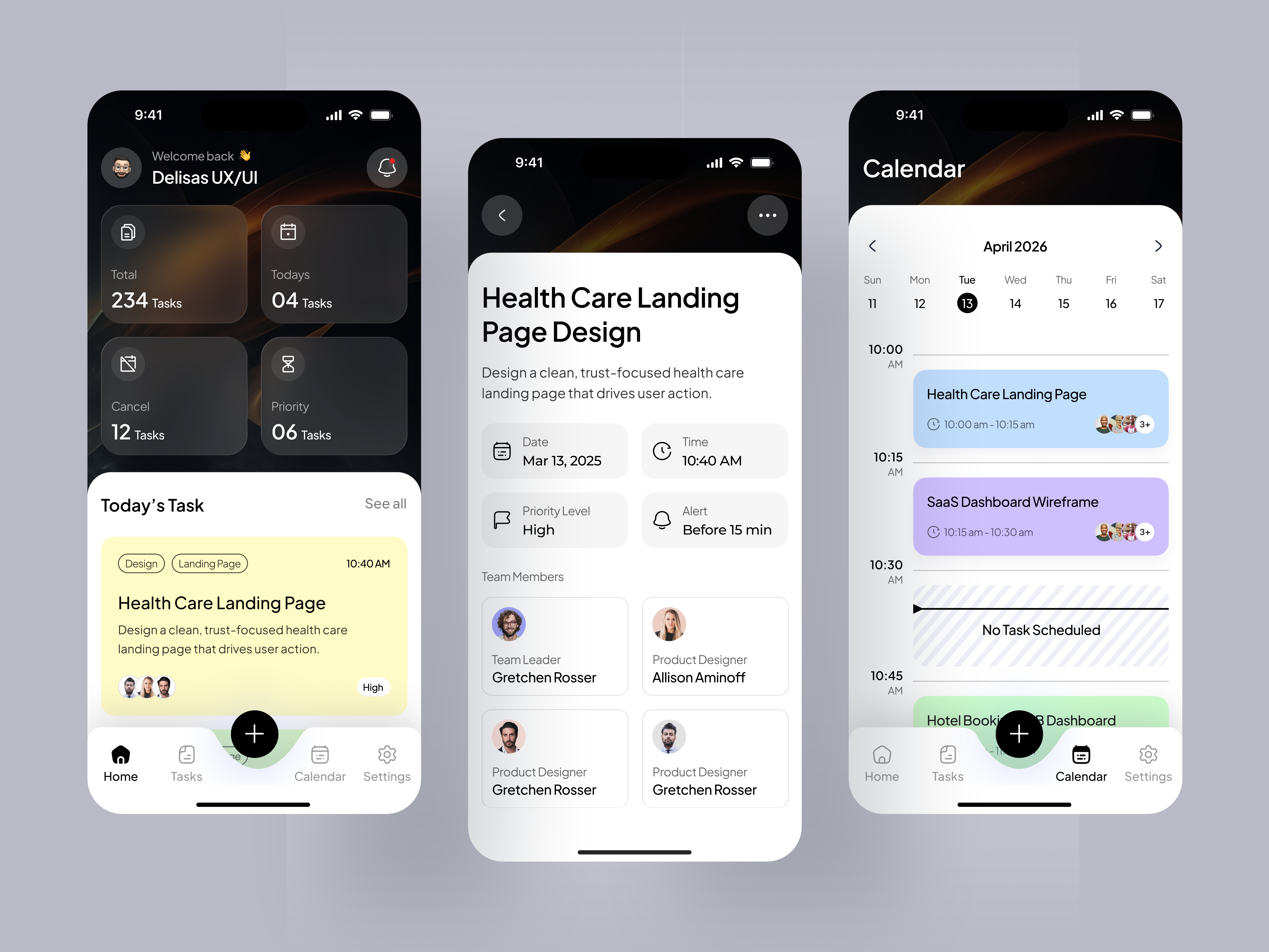 Task Manager App app design clean ui daily planner ios mobile app mobile app design productivity app saas task app task management todo app ui ux