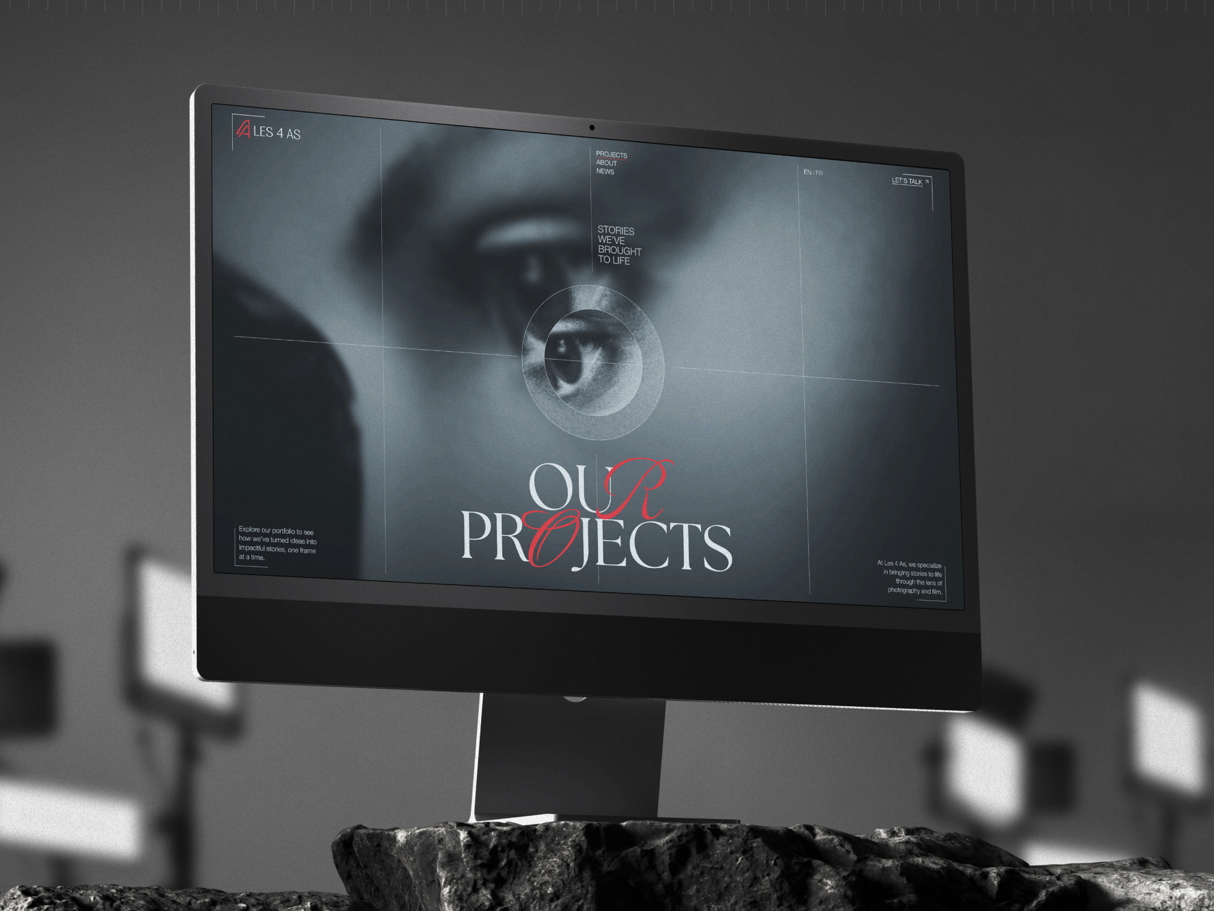 Les 4 AS: Part 2 — Immersive Portfolio Grid agency cleanui creativeagency figma gallery grid minimalism modernui photoagency photography portfolio responsive typography uiux uxdesign webdesign