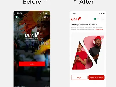 uba landing page bank buttons fintech landing page mobile banking mobile design money onboarding product design redesign uba ui ui design ui ux ux