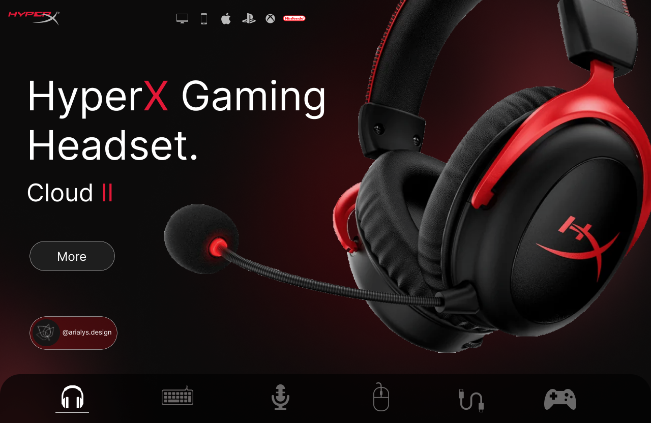 HyperX UI Design by Yoona on Dribbble