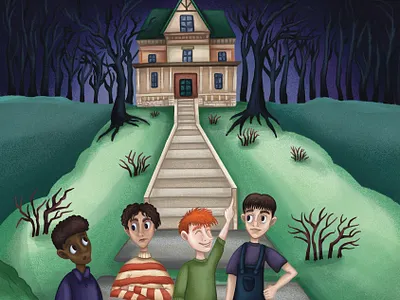 Illustrations for Children's Horror Book adobe photoshop art book design book illustration branding character design character illustration children book children book illustration cover book cover design cover illustration design graphic design illustration kids book illustration kids illustration mascot