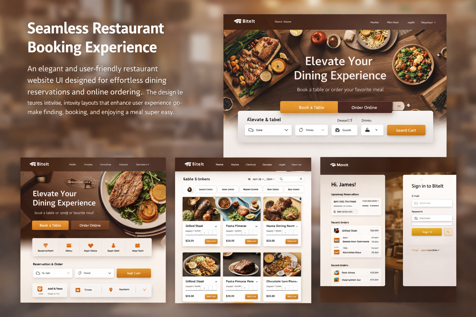 Example of UI/UX Dashboard & Website Designs