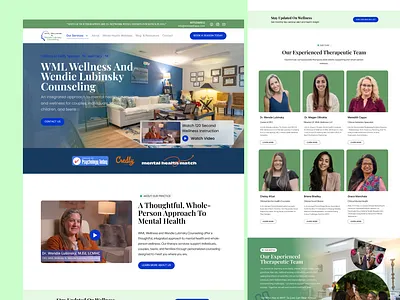 Wellness & Therapy Website — Clean, Trust-Focused UI Design ui ux