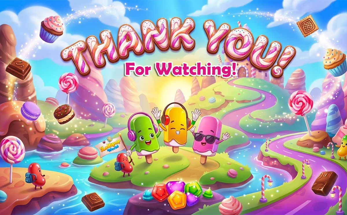 Lollipop World Match 3 games 3d animation game gamedesign graphic design illustration match3 ui ux