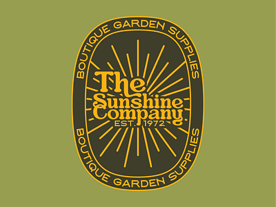 The Sunshine Company badge branding design graphic design logo vector