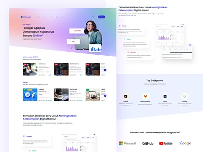 Education Landing Page agency branding design dribbble education illustration landing landing page page ui ux website