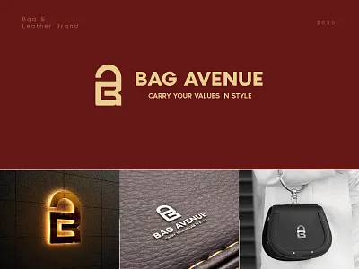 Bag & Leather Brand - Bag Avenue Logo Design a letter logo abc symbol b letter bag avenue logo bag logo fashion brand logo girl graphic design hand bag husain ahmed icon logo lasthusain leather bag logo letters logodesign pouch retail shopping woman women bag