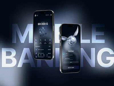 Design for MOBILE BANKING animation branding design graphic design illustration logo mobile design ui ux vector web design