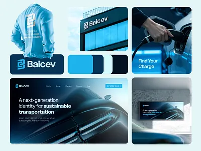 Baicev — EV & Green Mobility Brand Identity automobile logo automotive logo b logo bc logo branding car logo clean energy electric vehicle ev branding ev startup futuristic logo green mobility lettermark logo logo logo design mobility brand modern branding modern logo tech logo vehicle logo