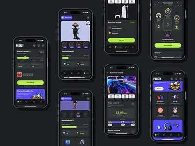 Case Study: Gamified UI & Illustrations for Preezy Mobile App app app design design design studio gamified app gaming graphic design illustration ios mobile mobile app ui ux