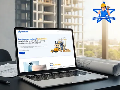 The Build Man construction construction material website figma ui ux website website design website development