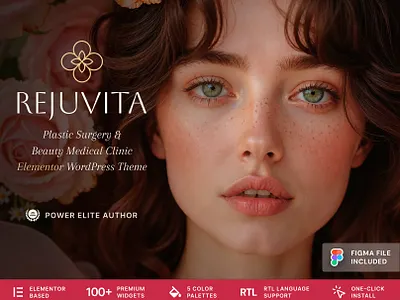 Rejuvita – Plastic Surgery & Beauty Medical Clinic WordPress The beautyclinic elementor landingpage medicaldesign ui ux webdesign wordpress